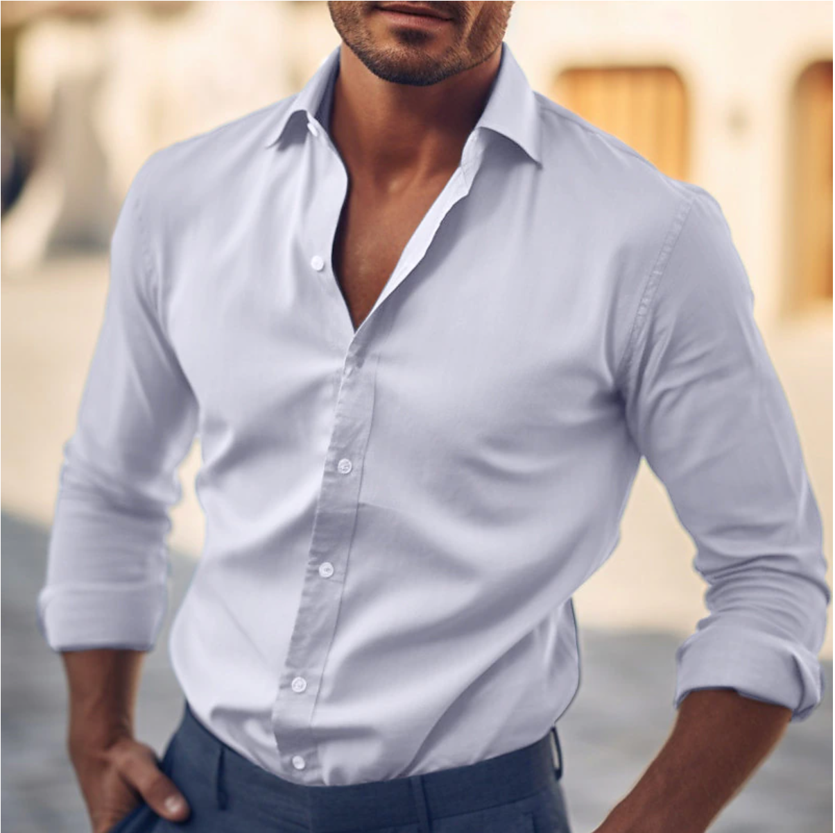 Simon™ | Modern Fit Long Sleeve Shirt