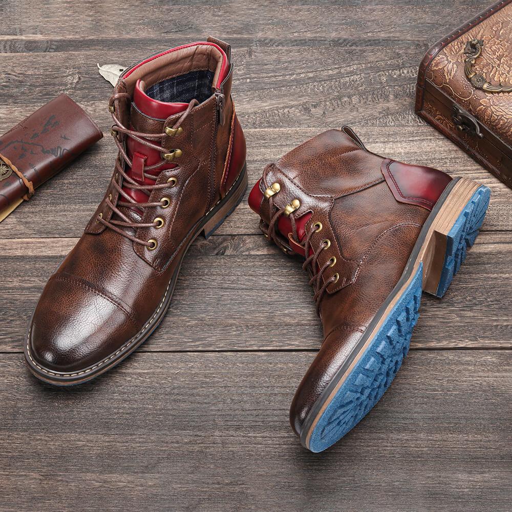 Ethan™ | Artisan Leather Oxford Boots
