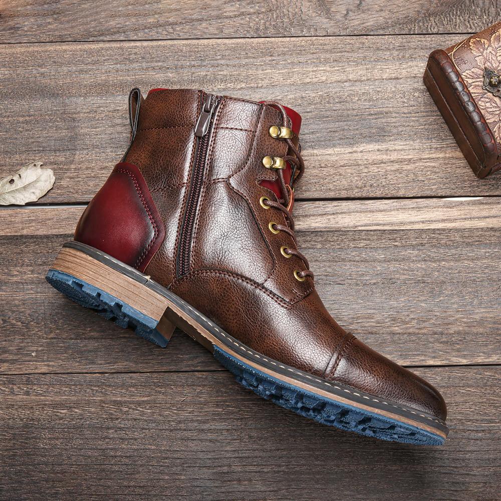 Ethan™ | Artisan Leather Oxford Boots
