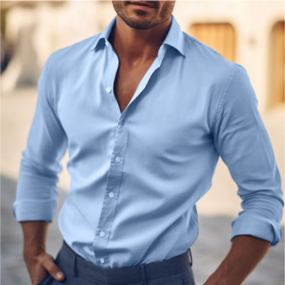 Simon™ | Modern Fit Long Sleeve Shirt