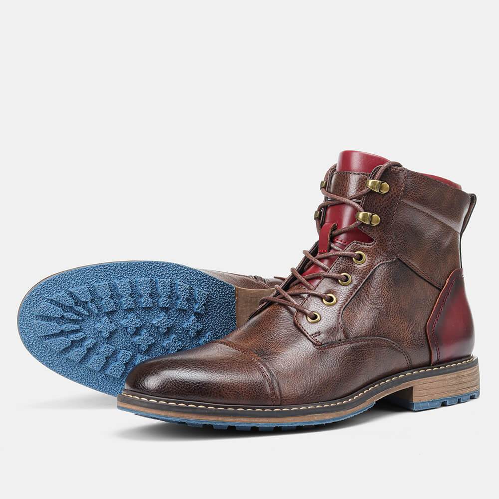 Ethan™ | Artisan Leather Oxford Boots
